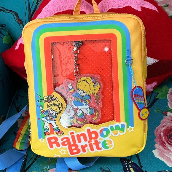 Rainbow Brite Other - RAINBOW BRITE VINTAGE BOX PIN TRADING BACKPACK W/ ACRYLIC CHARM